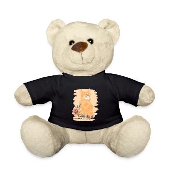 Miezekatze Kätzchen Hauskatze Katzenliebhaber - Teddy - Schwarz - Vorne