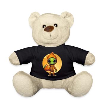 Alien & Pumpkin: Coucher de soleil d’Halloween - Nounours - noir - Devant