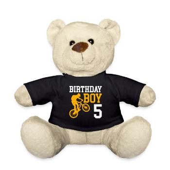5e anniversaire Bicycle Kids - Nounours - noir - Devant
