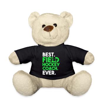 Field Hockey Best Field Hockey Coach Ever - Teddy Bear - black - Front