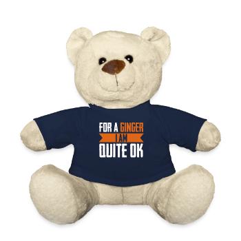 Red Hair Joke Redhead Redhead - Teddy Bear - french navy - Front
