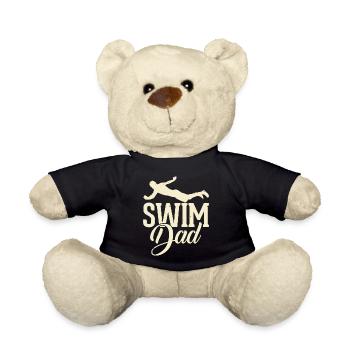 Nageur Natation Papa Papa Papa Papa - Nounours - noir - Devant