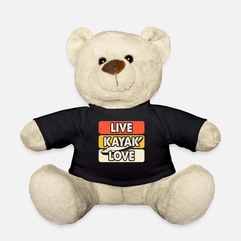Kayak Kayaker Kayaker - Teddy Bear - black
