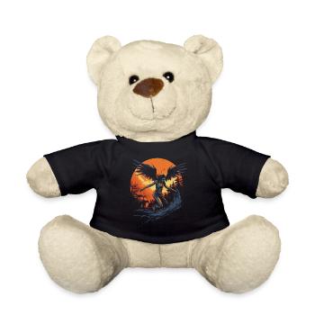 Monster Monster Demon Devil Vampire Guhl Zombie - Teddy Bear - black - Front
