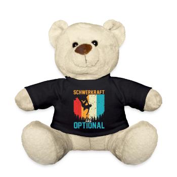 Bouldern Kletterhallen Klettern Humor Boulderer - Teddy - Schwarz - Vorne