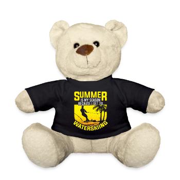 Summer is my season: water skiing - Teddy Bear - black - Front