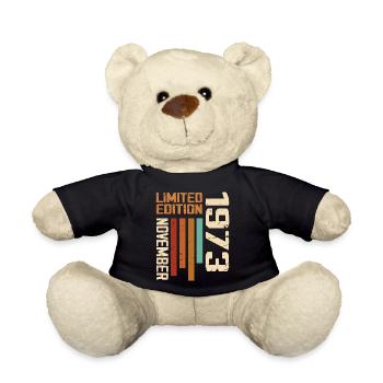 1973 November Birthday present. November 1973 - Teddy Bear - black - Front
