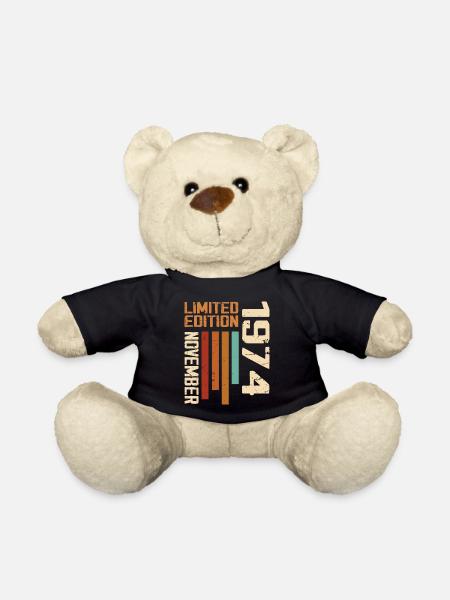 1974 November Geburtstagsgeschenk. November 1974 - Teddy - Schwarz