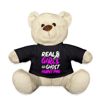 Real Girls Go Ghost Hunting Halloween - Teddy - Schwarz - Vorne