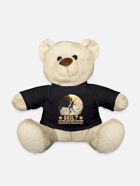 Boulderer Bouldern Klettern Freeclimbing - Teddy - Schwarz