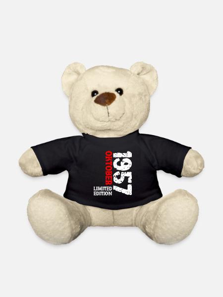 1957 Oktober Limited Edition 66. Geburtstag Deko - Teddy - Schwarz