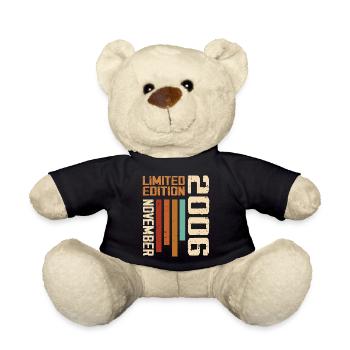 2006 November Birthday gift. November 2006 - Teddy Bear - black - Front