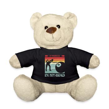 It Worked In My Head Billard Pool Billiard Player - Teddy - Schwarz - Vorne