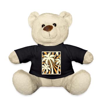 Palmen Retro Vintage - Teddy - Schwarz - Vorne