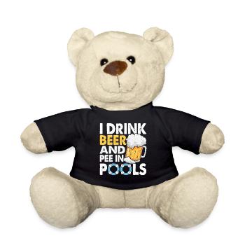Piscine de bière flottante de natation - Nounours - noir - Devant
