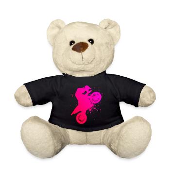 Dirt Biker Dirtbike Freestyle Motocross Dirt Bike - Nounours - noir - Devant