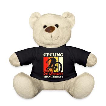 Cycling Is Cheaper Than Therapy - Teddy - Schwarz - Vorne