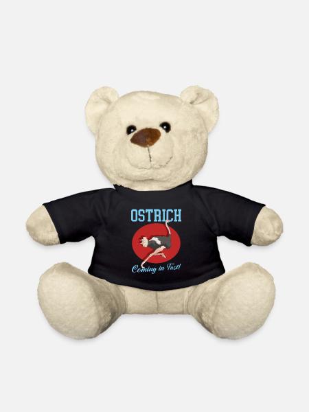 Autruche Oiseau Autruche Autruche Autruche Cadeau - Nounours - noir