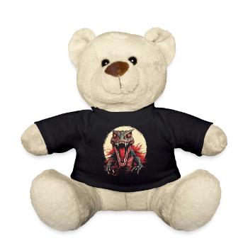 Dinosaurier Dino Fossil Carnivor Herbivor T-Rex - Teddy - Schwarz - Vorne