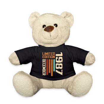 December 1987 - 1987 December - Teddy Bear - black - Front