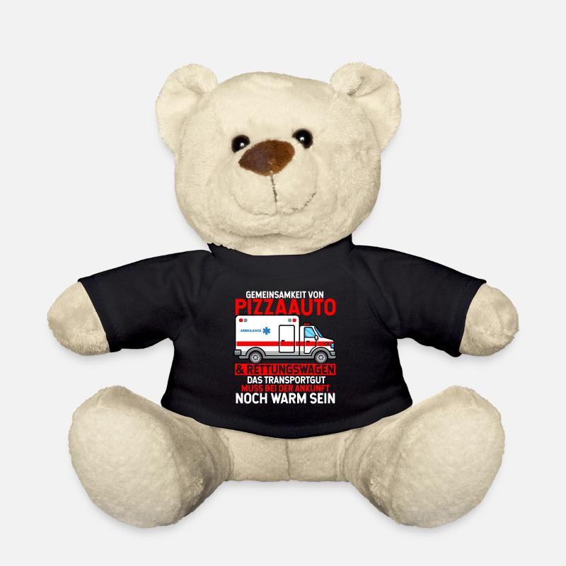 Arzt Pizza Notfallsanitäter Notfall Sanitäter Rett - Teddy - Schwarz