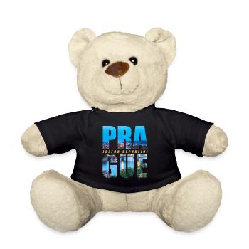 Prague République tchèque Souvenir - Nounours - noir - Devant