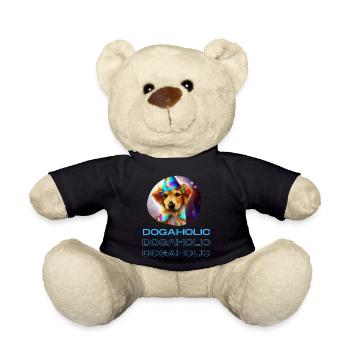 Dogaholic T-shirt Statement Tshirt für Hundefans - Teddy - Schwarz - Vorne
