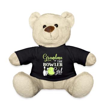 The grandmother of the bowler girl - Teddy Bear - black - Front