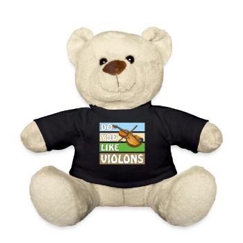 DO YOU LIKE VIOLONS - Teddy Bear - black - Front