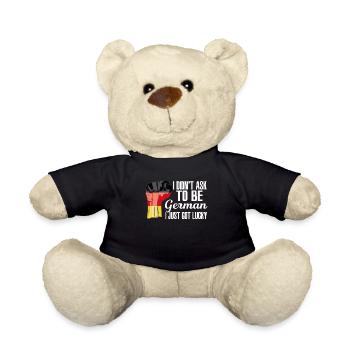 German Pride Germany Flag Grown German Roots - Teddy Bear - black - Front