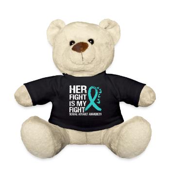 Your fight against sexual assault - Teddy Bear - black - Front