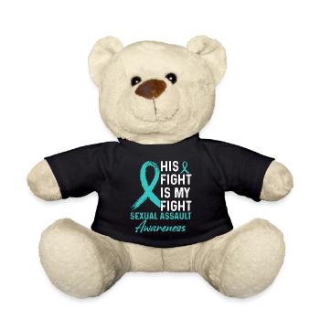 His fight against sexual assault - Teddy Bear - black - Front