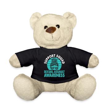 Support Squad Sexual Awareness Month - Teddy Bear - black - Front