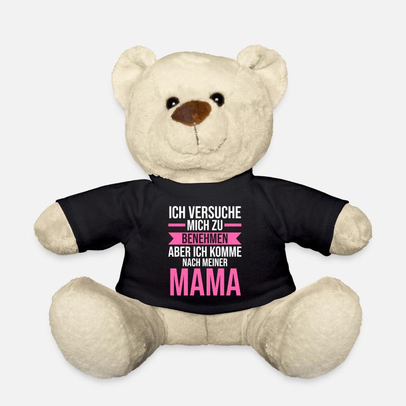 Mutter Sohn Tochter Mama - Teddy - Schwarz