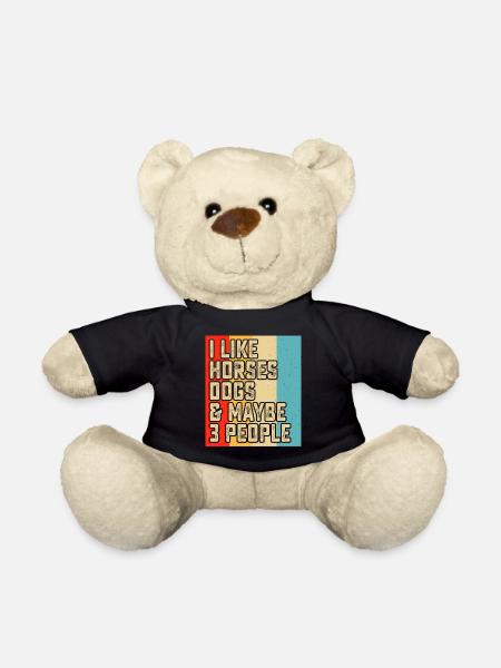 Pferde Hunde - Teddy - Schwarz