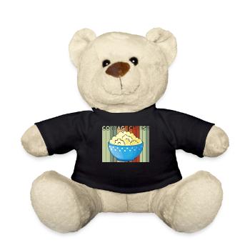 Fromage cottage Fromage cottage rétro vintage - Nounours - noir - Devant