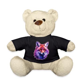 Bunter Fuchskopf - Teddy - Schwarz - Vorne