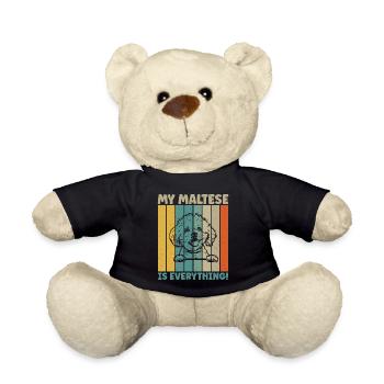 Maltese Owner Gifts - Teddy - Schwarz - Vorne