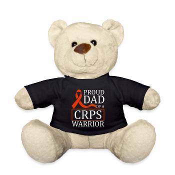 Proud father of a crps warrior chronic - Teddy Bear - black - Front