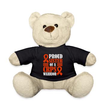 Proud sister of a crps warrior chronic - Teddy Bear - black - Front