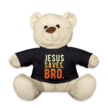 Jesus Rettet Bruder - Teddy - Schwarz - Vorne