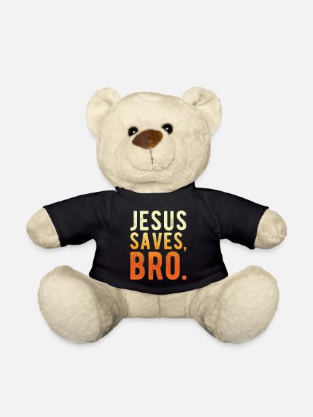 Jesus Rettet Bruder - Teddy - Schwarz