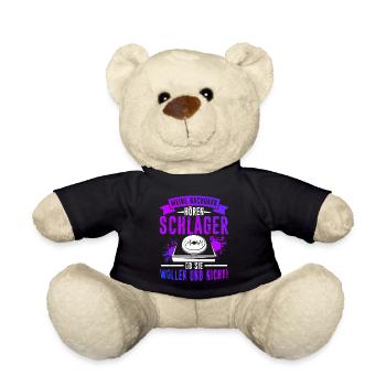 Meine Nachbarn Hören Schlager Ob Sie Wollen Und Ni - Teddy - Schwarz - Vorne