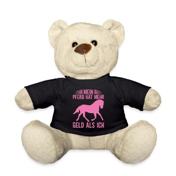 Reiten Reitsport Pferdeliebhaber Pferdebesitzer - Teddy - Schwarz - Vorne