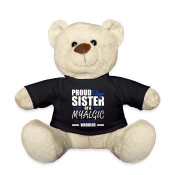 Fière sœur d’un myalgique - Nounours - noir - Devant