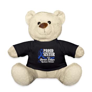 Fière sœur d’un guerrier atteint de maladie chronique - Nounours - noir - Devant