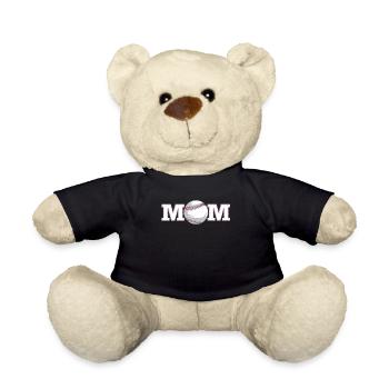 Baseball Baseball Mama - Teddy - Schwarz - Vorne