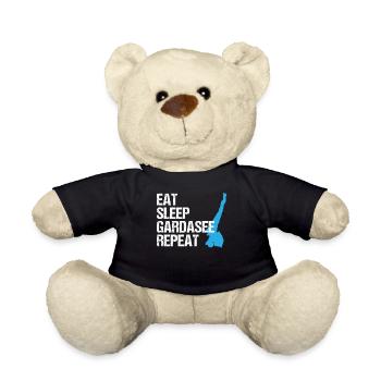 Eat, Sleep, Gardasee – Der Lebenszyklus - Teddy - Schwarz - Vorne