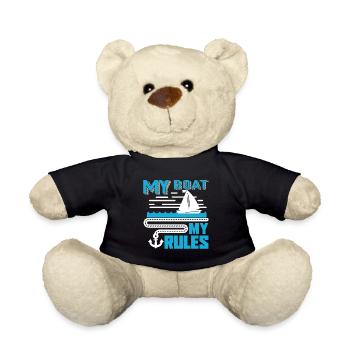 Sailor Sailor My Boat My Rules - Teddy Bear - black - Front