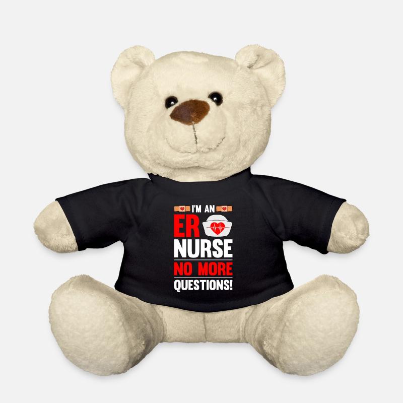 Funny Nurse Gifts - Teddy Bear - black